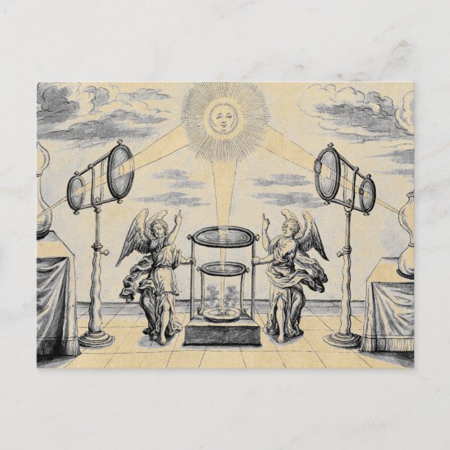 Göttliche Engel der Alchemie Postkarte (Vorderseite)