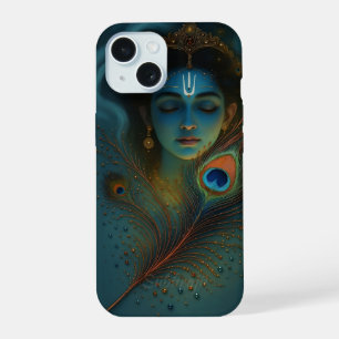 Göttliche Feindschaft - Krishna Inspiriertes künst iPhone 15 Hülle