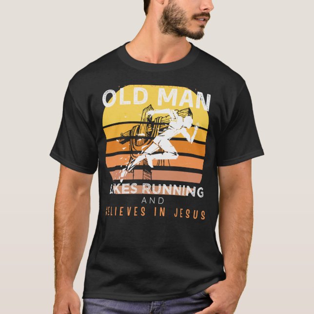 Göttliche Gestalten: Grumpische Alte Menschen Jesu T-Shirt (Vorderseite)