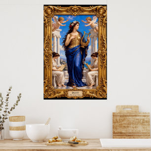 Göttliche Gnade der Erato Muse Lyrik Ätherisch Poster