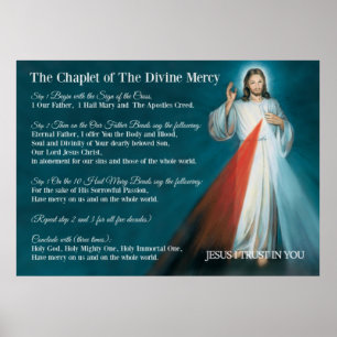 Göttliche Gnade Gebet - JESUS Ich vertraue auf Sie Poster