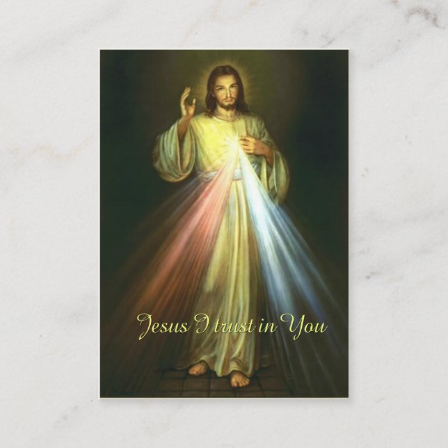 Göttliche Gnade Jesu Kaplet Gebet Religiös Visitenkarte (Vorderseite)