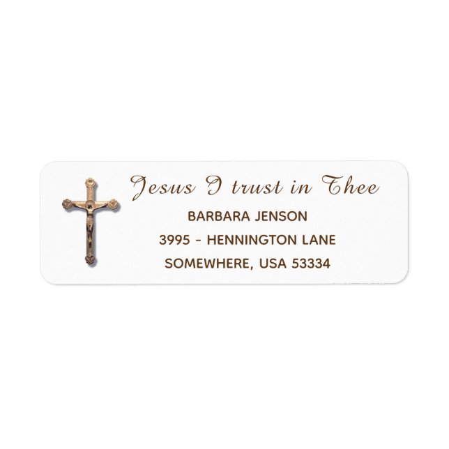 Göttliche Gnade katholische Jesus Gold Crucifix (Vorne)