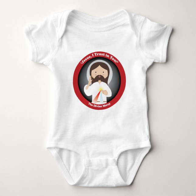 Göttliche Gnade von Jesus Baby Strampler (Vorderseite)