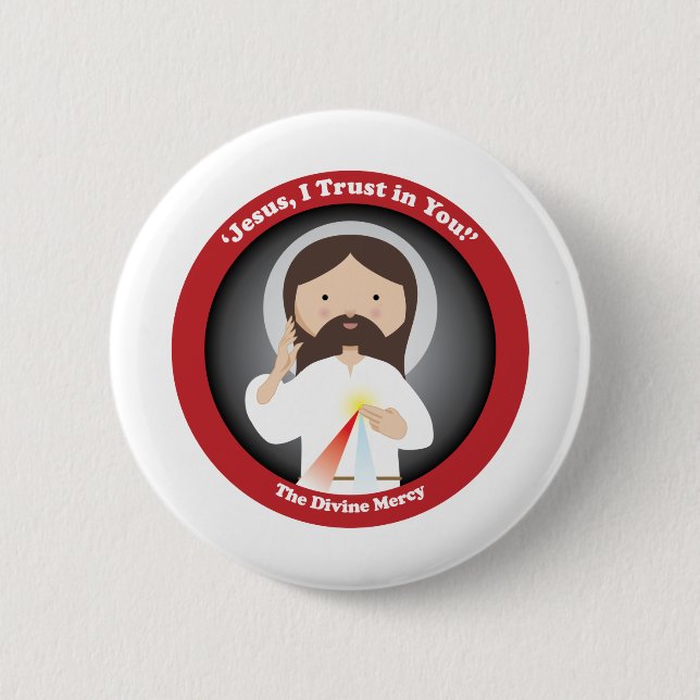 Göttliche Gnade von Jesus Button (Vorderseite)