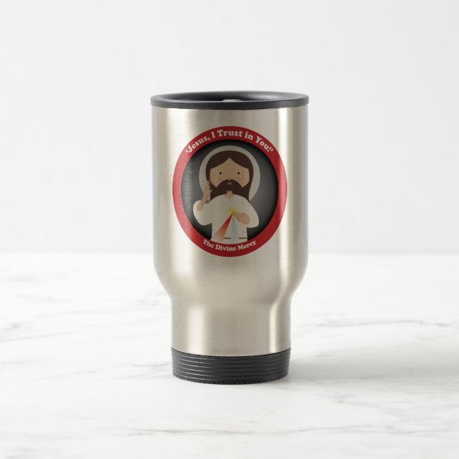 Göttliche Gnade von Jesus Reisebecher (Mittel)