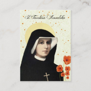 Göttliche Gnade von Jesuschaplet-St. Faustina Visitenkarte