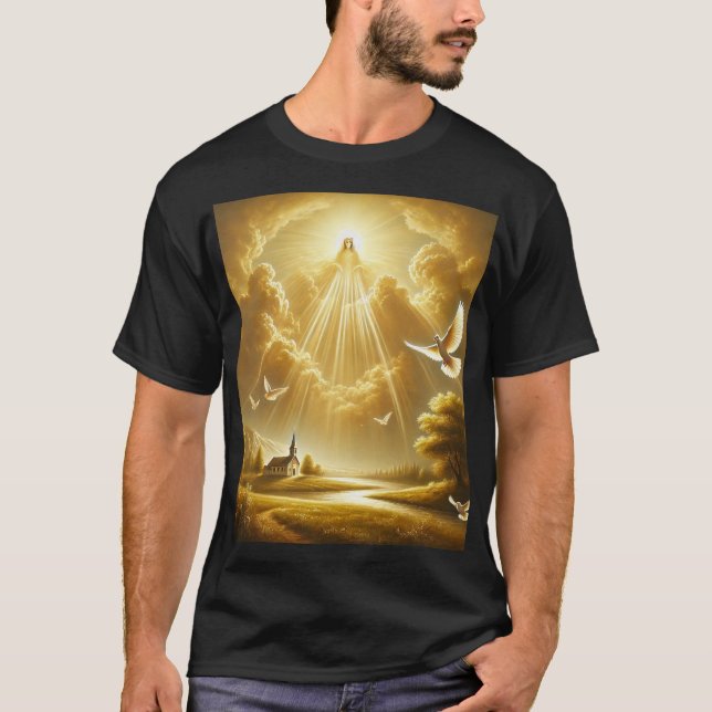 "Göttliche Inspiration: Kunst und Spiritualität" T-Shirt (Vorderseite)