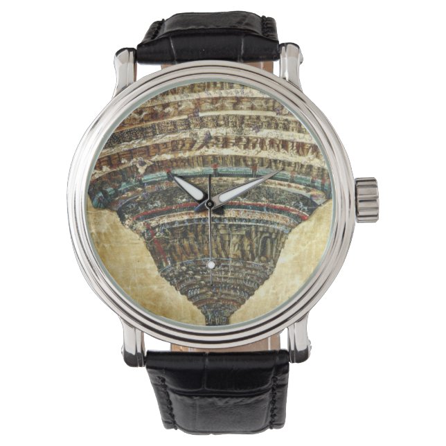 Göttliche Komödie von Sandro Botticelli Armbanduhr (Vorderseite)