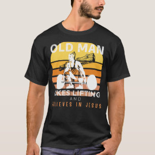 Göttliche Kraft: Grumpische Alte Menschen Jesus Li T-Shirt