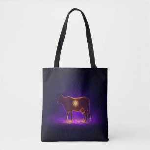 Göttliche Kuh-Silhouette Govardhan Puja Spiritua Tasche