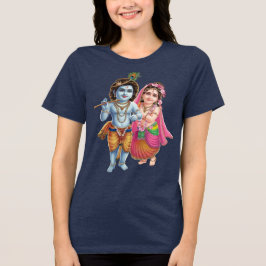 Göttliche Liebe: Radha Krishna Tri-Blend Shirt