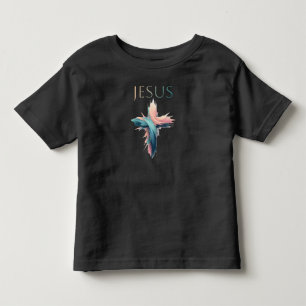 Göttliche Pinselstriche: Das kunstvolle Kreuz Jesu Kleinkind T-shirt