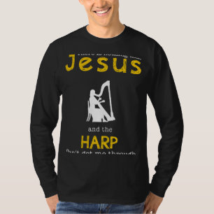 Göttliche Resonanz: Jesus & die Harfe - Funny Slog T-Shirt