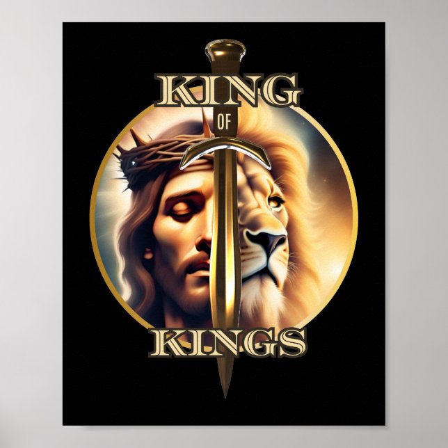 Göttliche Souveränität: Jesus Christus, König der  Poster (Vorne)