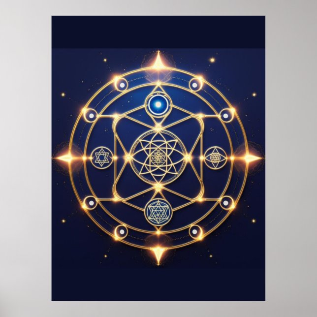 Göttliche Strahlkraft – 5: Illuminierte universell Poster (Vorne)