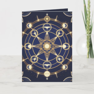 Göttliche Strahlkraft – Goldenes Mandala des Erwac Karte