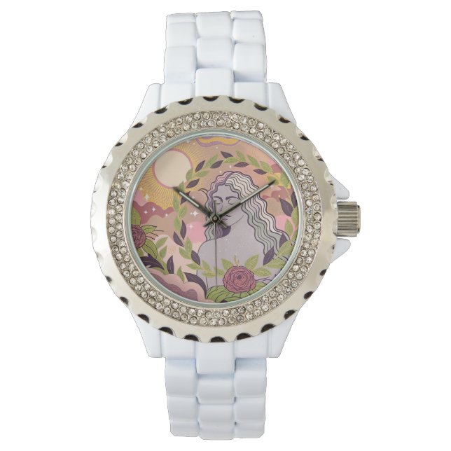 Göttliche Weiblichkeit Armbanduhr (Vorderseite)