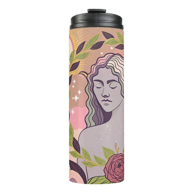 Göttliche Weiblichkeit Thermosbecher (Vorderseite)