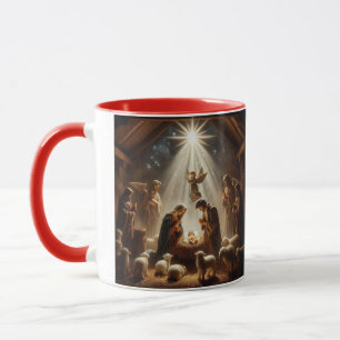 Göttliche Weihnachtsszene Tasse