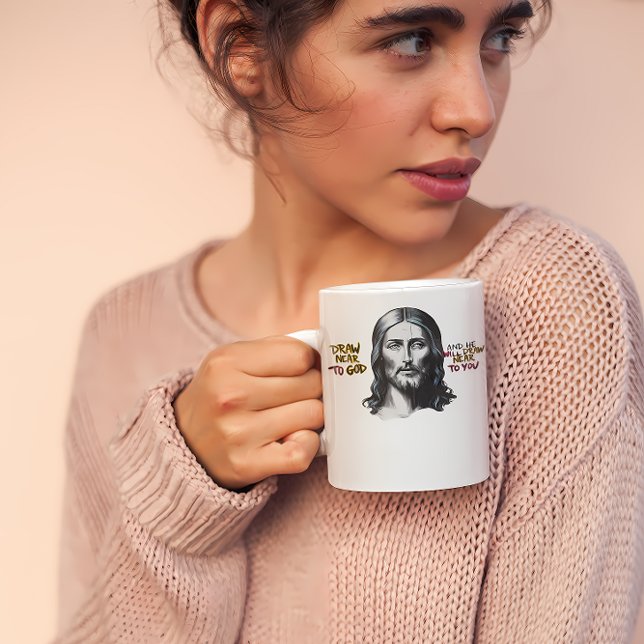 Göttliche Worte: Jesus in der Kunst gehorcht Kaffeetasse (Von Creator hochgeladen)
