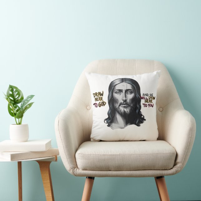 Göttliche Worte: Jesus in der Kunst gehorcht Kissen (Stuhl )
