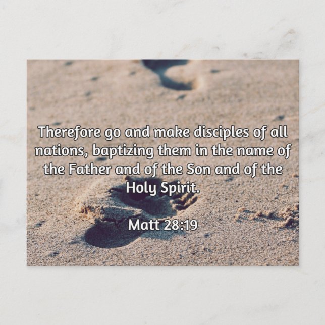 Göttliche Zitate: Matt 28:19 — "Make Disciples" Postkarte (Vorderseite)
