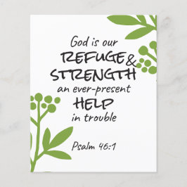 Göttliche Zuflucht - Psalm 46:1 für spirituellen K Flyer