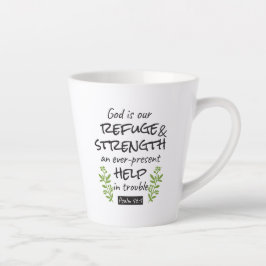 Göttliche Zuflucht - Psalm 46:1 für spirituellen K Milchtasse