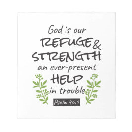 Göttliche Zuflucht - Psalm 46:1 für spirituellen K Notizblock