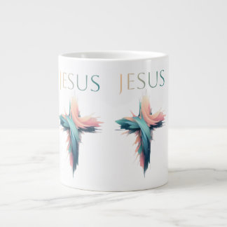 Göttlicher Ausdruck: Das Kreuz Jesu im Abstrakten Jumbo-Tasse