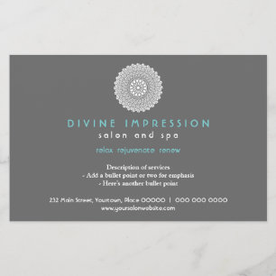 Göttlicher Cyaner Eindruck Horizontal Flyer