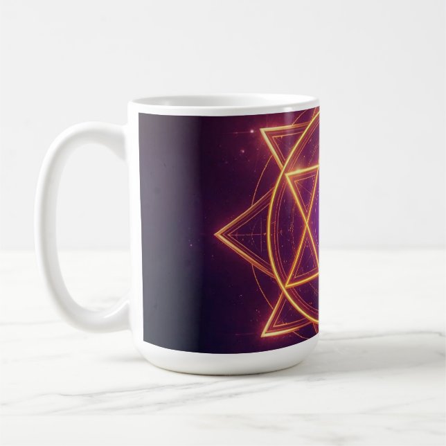Göttlicher Diwali-Energiefluss | ArtivaNest Kaffeetasse (Links)