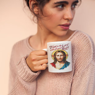 Göttlicher Glaube: Jesus ermutigt den Glauben Kaffeetasse