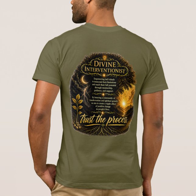 Göttlicher Interventionist T-Shirt (Rückseite)