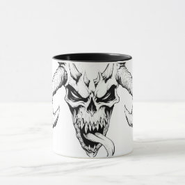 Göttlicher Schädel des Todes Weiße Tasse