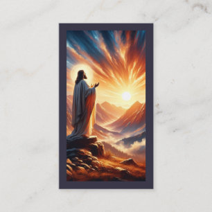 Göttlicher Sonnenuntergang: Lord's Gebet Inspirati Visitenkarte