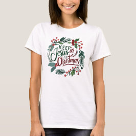 Göttliches Bouquet-Sprichwort Behielt Jesus zu Wei T-Shirt
