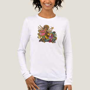 Göttliches Durga Mahishasura T-Shirt Tri-Blend Shirt