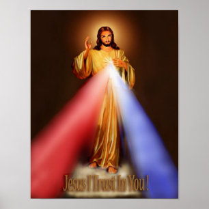 Göttliches Vertrauen Gnaden-Jesuss I in Ihnen Poster