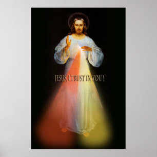 Göttliches Vertrauen Gnaden-Jesuss I in Ihnen! Poster