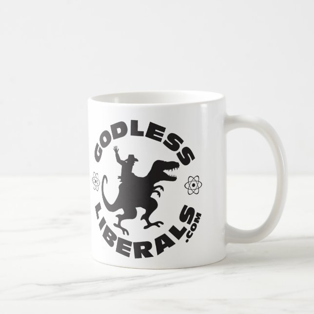 Gottlose liberale offizielle Logo-Tasse Kaffeetasse (Rechts)