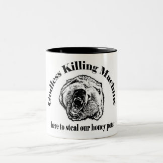 GOTTLOSE TÖTUNGS-MASCHINE ZWEIFARBIGE TASSE