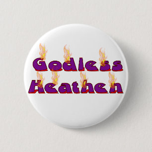Gottloses heidnisches button