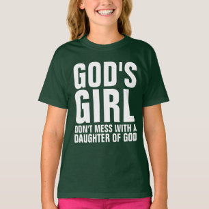GOTT'S MÄDCHEN, NICHT MEHR, Mädchen Christliche T  T-Shirt