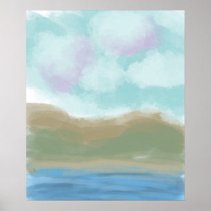 Gouache Landscape Poster von Linda Kavalsky