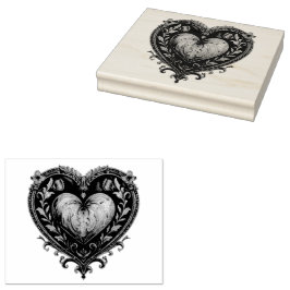 Gouache Wonders: Gouache Valentine Hearts Gummistempel