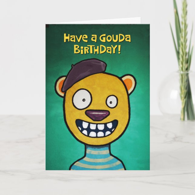 Gouda Birthday Card Karte (Vorderseite)