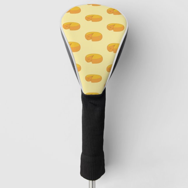 Gouda Cheese Rounds Dutch Feinschmecker Gastronomi Golf Headcover (Vorderseite)