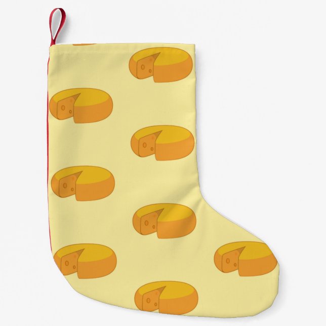 Gouda Cheese Rounds Dutch Feinschmecker Gastronomi Kleiner Weihnachtsstrumpf (Vorderseite)